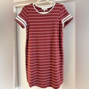 Pink Rose T-shirt Dress